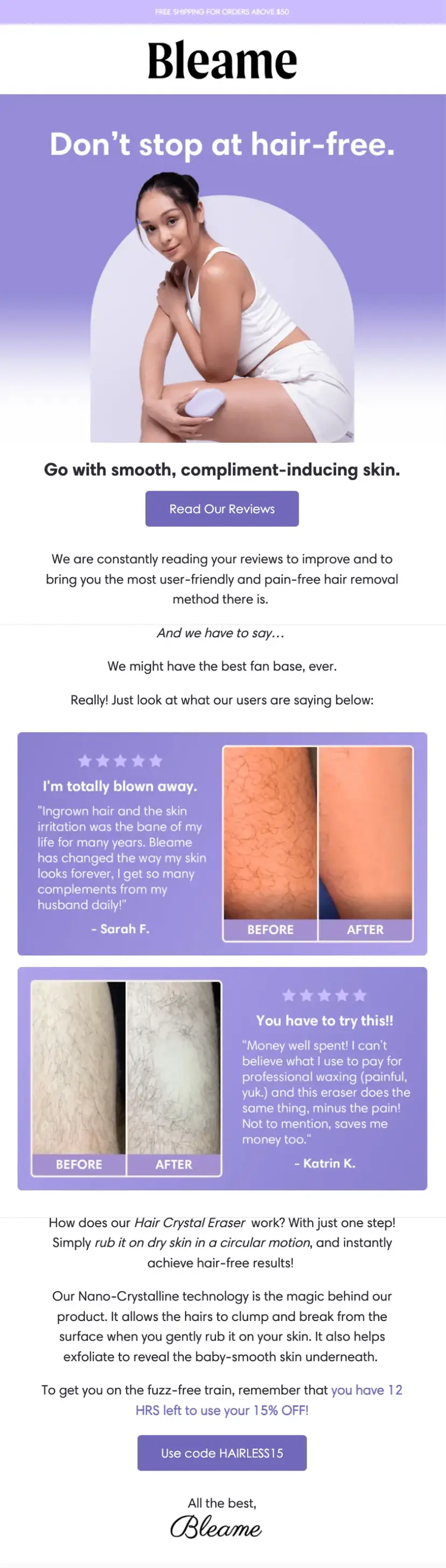 Reviews Email